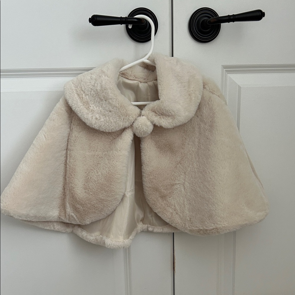 Cozy Cream Kids Cape